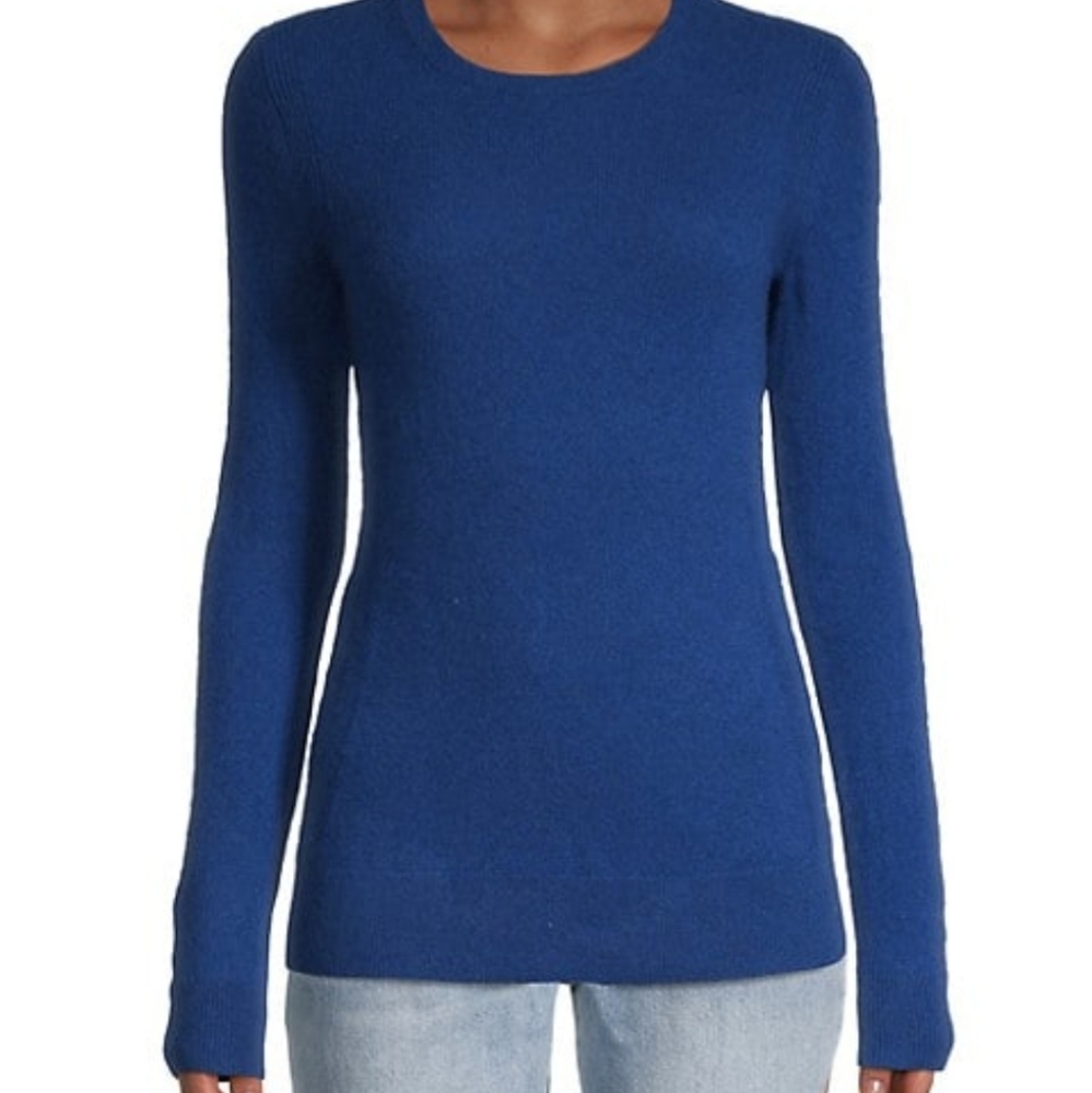 saks crewneck cashmere NWT